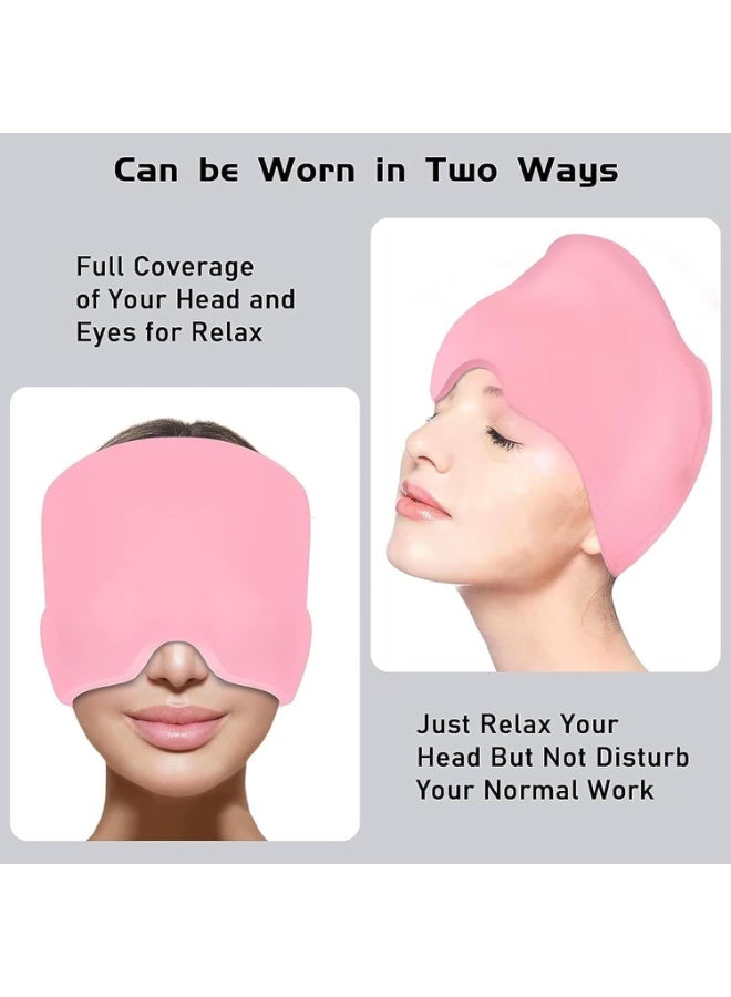 Migraine Headache Relief Cap, Hot & Cold Therapy Hat, Migraine Relief Cap, Cool Gel Head Wrap Migraine Cap, Hangover Hat, Headache Ice Pack Mask, Cold Compress Tension Stress Migraine Relief Products - Image 3